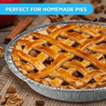 9" Round Aluminum Foil Pans (100 Pack) Pie Tins Disposable 9 Inch, To