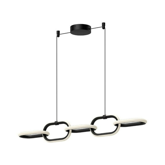 LP92636-BK-Kuzco Lighting-Airen - 41W LED Linear Pendant-5.25 Inches Tall and 5.25 Inches Wide