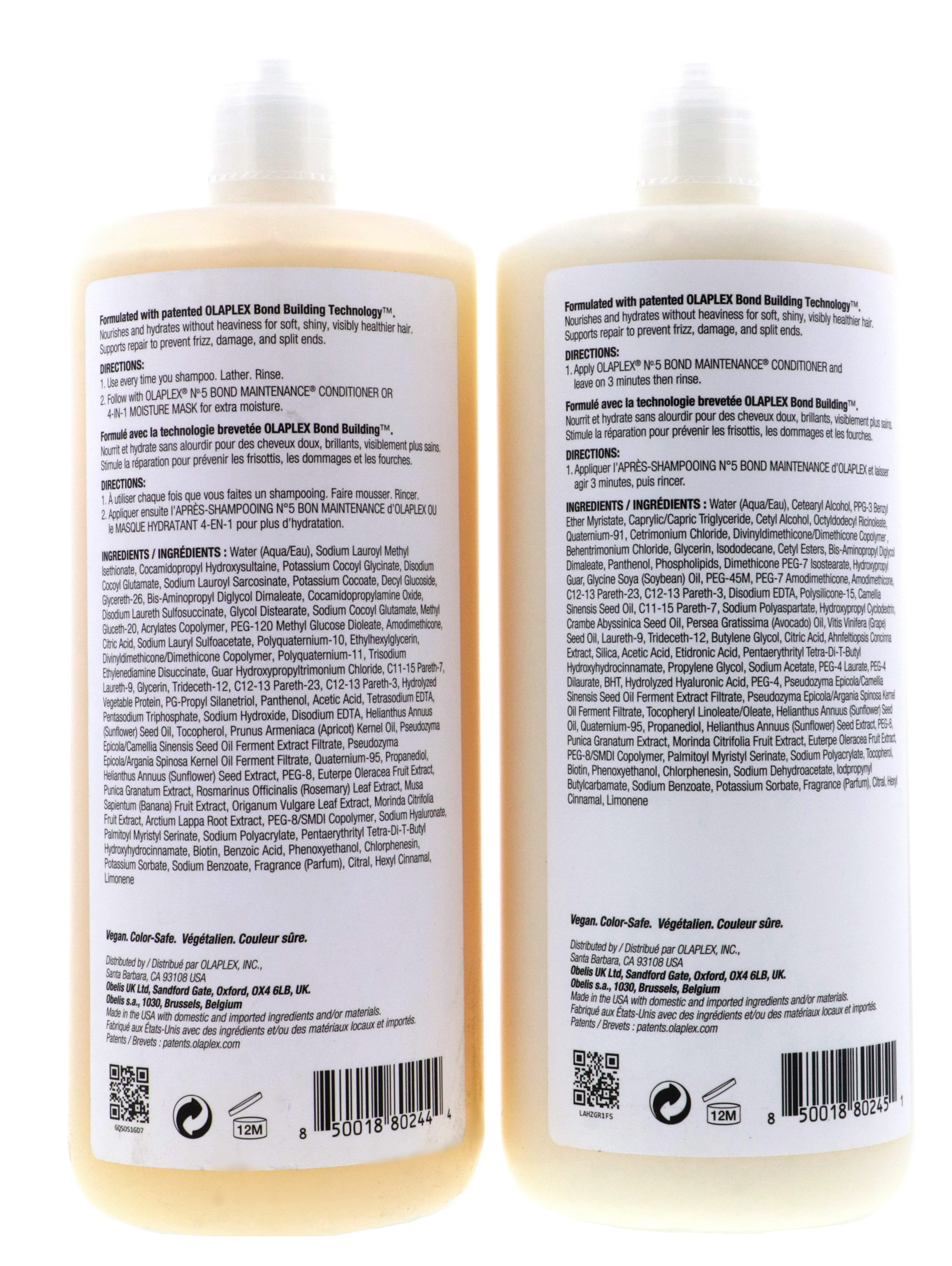 Olaplex No 4 & No 5 Shampoo and Conditioner Liter Duo with Pumps