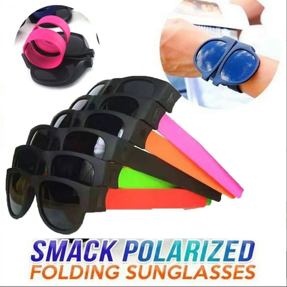 Viflosae Savings Smack Polarized Folding Sunglasses Clapping Bracelets Sunglasses Sports Cycling A+ Deals on Rollback