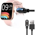 thumbnail image 1 of ccwonima Compatible for SOMTLERK Smart Watches Charger, Magnetic USB Replacement Charging Cable Compatible with SOMTLERK A221 1.91" Smartwatch (Black), 1 of 1