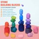 thumbnail image 3 of Juguetes apilables de madera con piedras de equilibrio, 20 piezas de madera Montessori, 3 of 7
