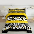 thumbnail image 2 of Manfei Animal Print Patchwork 3-Piece Full Size Comforter Sets for Teens Boys Girls,Animal Leopard Zebra Bedding Comforter Set,Geometric Stripes Lightweight Bedding Sets,Luxury Bedroom Decor, 2 of 8