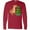 Red, variant on Inktastic Tyrannosaurus Rex Decorating Christmas Tree Long Sleeve T-Shirt