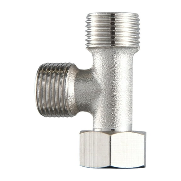 Industrial Steel Triple Outlet Splitter 3Way T Adapter Durability Construction Long Service Life Water Distributor