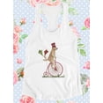 thumbnail image 3 of Cute Dog On A Unicycle Racerback Tank Women -Fab Funky Designs, Female x-Large, 3 of 4