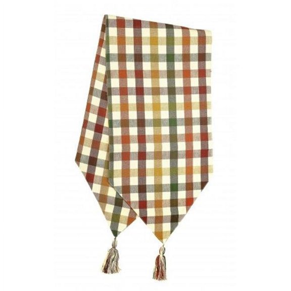 13 x 54 in. Ribbed Table Runner with Tassels, Cambridge