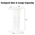 thumbnail image 3 of EastVita 47" Tall Acrylic Podium Stand,Wide Surface & Storage Shelf,Heavy-Duty Clear Pulpit for Church,School,Office & Events,Easy Assembly,With Storage, 3 of 6