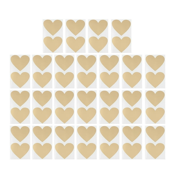 FELTECHELECTR 50 pegatinas con forma de corazón para rascar, creativas, para fiestas, amigos y sorpresas.