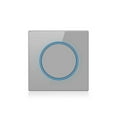 thumbnail image 1 of ruzhgo Light Switch Lightweight Tempered Glass Switches Panel Washable Reusable Circular Ring LED Lights Push Button Control Board Crystal Point LED Type 1 Apertures LED Type 1, 1 of 6