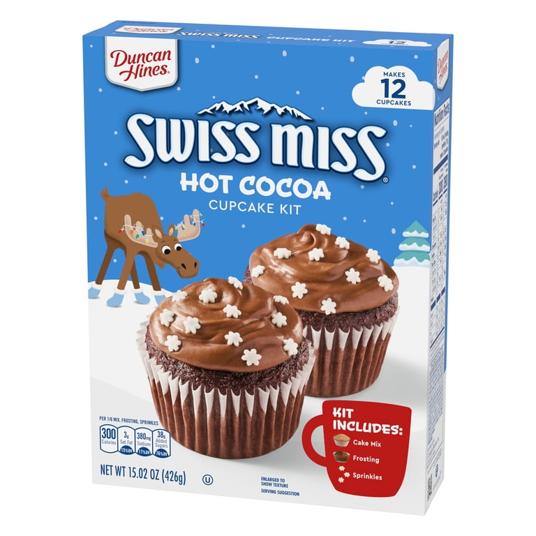 Duncan Hines Swiss Miss Hot Cocoa Cupcake Kit, 15.02 oz. - Walmart.com