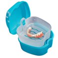 thumbnail image 2 of MesaSe  Denture Bath Box Case Dental False Teeth Storage Box with Hanging Net Container, 2 of 7