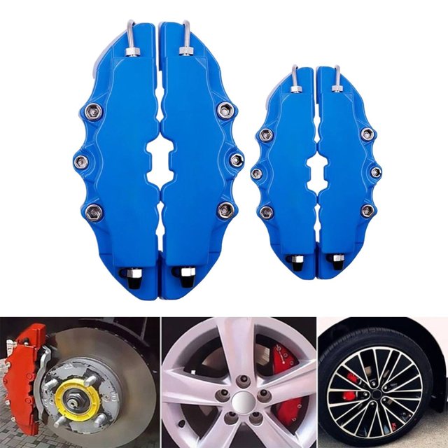 AKEGAMN Liquidation! Étrier de Frein avant et Arrière 2 Paires Étrier Rouge de Protection contre la Chaleur pour Modification et Décoration de Moyeu de Roue de Voiture avec Matériaux Résistants à la Chaleur, Ces Étriers de Frein Rouges durabilit Durable