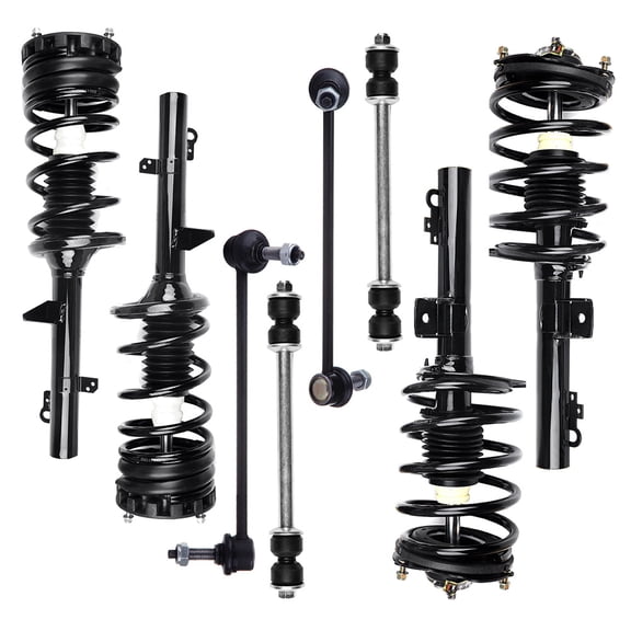 CCIYU Complete Suspension Kit Fits/Rear 96 97 98 99 00 01 02 03 04 05 06 07 for Taurus Includes Strut Spring Assembly, Stabilizer Bar Link Kit Fits select: 2006-2007 FORD TAURUS SE
