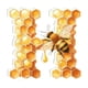 thumbnail image 1 of Colgante de panal pequeño con 26 letras en inglés para bebé volador, colgante plano de acrílico para coche, colgante decorativo para el hogar con abejas Akmoler, 1 of 8