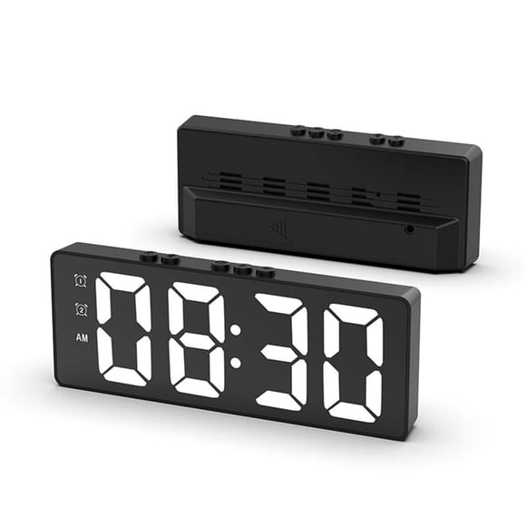 EGNMCR Sound Machine LED Electronic Alarm Clock Style Clock Battery Plug-in-purpose Student Alarm Clock Temperature Display alarm clock sound