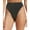 Black/Gold, variant on Good American Womens Metallic Cheeky Swim Bottom Separates
