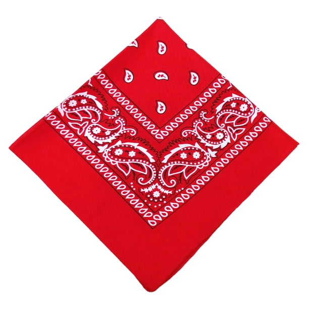 Soidarity Bandana Pañuelo cuadrado Paisley Estampado Diadema Pañuelo Pañuelo multifuncional Regalos para hombres Mujeres Rojo Type3 NO3 Soidarity OD020405-01B