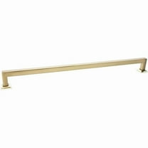 Rusticware 998-15SB 15 in. Center-to-Center Modern Square Door Pull - Satin Brass