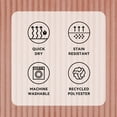 thumbnail image 4 of Mainstays Terracotta Performance Foam 17" x 24" Bath Rug, 4 of 9
