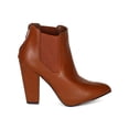 thumbnail image 2 of Breckelles Nina-25 New Women Pointy Toe Chunky Heel Chelsea Riding Ankle Bootie, 2 of 5