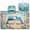 Beach Dolphin Seashell Hibiscus Plumeria Palm Leaves, variant on Xoenoiee Beach Dolphin Seashell Print Golf Cart Seat Covers, Hibiscus Plumeria Palm Leaves Golf Cart Seat Towel Blanket with 4 Front Pockets for Most Golf Carts Fits for EZGO, Club Car, Yamaha