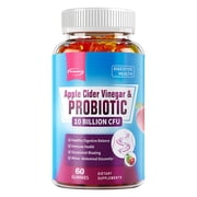 Apple Cider Vinegar & Probiotic Gummies - for Bloating, Digestion & Metabolism, Beneficial for Gut Health - 60 Gummies