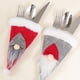 thumbnail image 2 of Inteprter Cubierta de cubiertos de Navidad para hombre, bolsas de vajilla, paño de Festival, cubiertos de bolsillo, cocina, restaurante, Kits de decoración para fiestas Rojo, 2 of 6