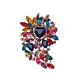 thumbnail image 2 of Hyasfey Women Brooch Exquisite Craftsmanship Elegant Fashion Jewelry Rhinestone Brooch Women's Clothing Accessories, 2 of 8