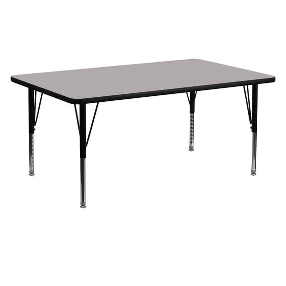 Pemberly Row 26" x 60" x 24" High Pressure Top Activity Table in Gray
