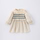 thumbnail image 5 of Vestido de princesa de estilo coreano para niñas de 0 a 6 años, vestido acampanado con cuello Peter Pan de encaje bonito para primavera 2025, ropa para bebés, 5 of 6