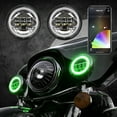thumbnail image 4 of 4.5" Chrome RGB LED Harley Running Light XKchrome Bluetooth App Controlled Kit, 4 of 8