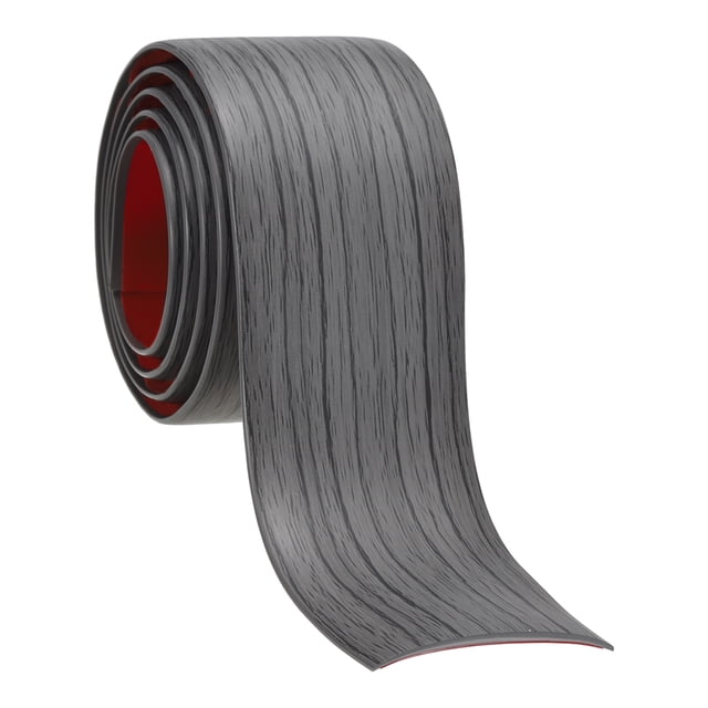 Tira de Transición de Piso Autoadhesiva Uxcell 3Ftx2" Divisor Plano de Vinilo Gris Oscuro