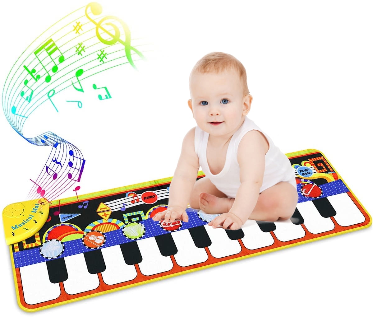 One Fire Kids Piano Mat,Music Dance Blanket with 8 Different Animal Sound,Toddlers Toys Musical Keyboard Electronic Playmat,Educational Learning Baby Toys for 1 2 3 4 5 6 7 8 Year Old Boys Girls Gifts 