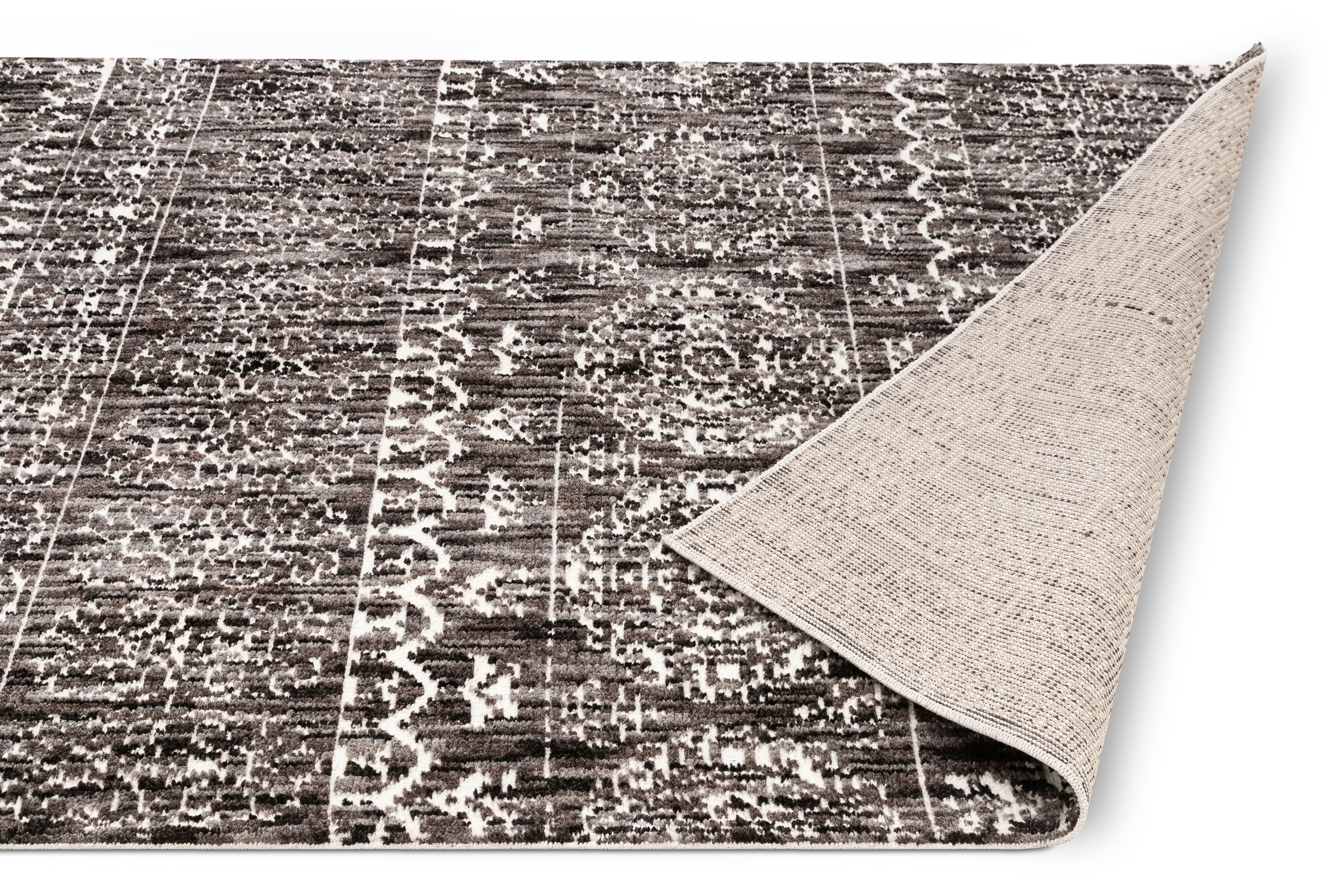 Well Woven DE-43-2L Delilah Elodie Anthracite Modern Vintage High-Low Runner Rug - 2 ft. 7 in. x 9 ft. 10 in.