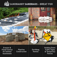 thumbnail image 3 of Sandbags for Flooding - Size: 18" x 30" - Color: White - Sand Bag - Flood Water Barrier - Water Curb - Tent Sandbags - Store Bags by Sandbaggy (200 Bags), 3 of 12