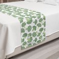 thumbnail image 2 of Vegetables Bed Runner, Continuous Foods Pattern with Sketchy Hatched Broccoli Print, Decorative Accent Bedding Scarf for Hotels Homes and Guestrooms, King, Fern Green Pale Green, by Ambesonne, 2 of 2