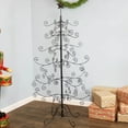 thumbnail image 3 of Sunnydaze Noelle Christmas Tree Ornament Display with Hooks 5 ft, Black, 3 of 14
