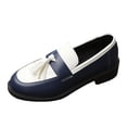 thumbnail image 6 of HEWUQI Women's Slip on Boat Shoes Platform Lace up Lightweight Suede Loafers Round Toe Soft Sole Clogs Comfortable Casual Walking Sneakers d-Blue Size 8, 6 of 6