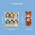 Joyivity 8Pcs 4.3Inch Mini Reborn Baby Dolls Soft Realistic Miniature