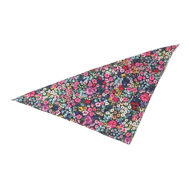 Bandana para perro, babero triangular para disfraz de perro mediano y grande, accesorios para cumpleaños, lavable, ajustable, transpirable, bufanda Flor