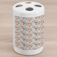 thumbnail image 1 of Flip Flop Ceramic Toothbrush Holder, Absurd Design of Swimming Theme Slippers Snorkeling Bikini and Towels, Decorative Versatile Countertop for Bathroom, 4.5" X 2.7", Multicolor, 1 of 4