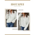 thumbnail image 3 of HOTAPEI Sweaters for Women 1/4 Zip Pullover Sweaters Long Sleeve Knitted Sweater Tops Winter Sweaters, 3 of 5