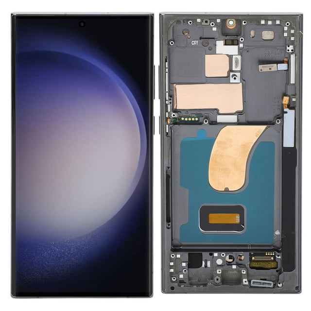 Estink Galaxy S23 Ultra 5G Touch Digitizer Display Screen Assembly with Frame and Repair Tools