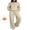 D Beige, variant on DOKOTOO Womens Sweatsuits 2 Piece Sets Oversized Half Zip Sweatshirt Matching Wide Leg Sweatpants Tracksuits Lounge Set