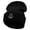 Black, variant on Gamer Mouse Embroidered 12 Inch Long Knitted Beanie - Sky Blue OSFM
