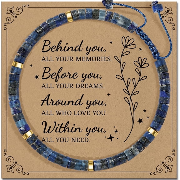 Friendship Bracelet Gifts for Women - Inspirational Natural Stone Bracelet for Women - Birthday Christmas Day Graduation Gifts for Friend, Sister, Bestie, BFF