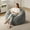 Grey, variant on Adult Bean Bag Chair Giant Beanbag with Filling Living Room 3FT | Grey Large Big Oversized Bean Bag Chair Memory Foam Filling Machine Washable Fluffy Cover Bedroom Dorm Reading Gaming Kids