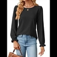 thumbnail image 3 of Camisas de Larga Abullonada para Mujer, Blusas Casuales, Blusas Elegantes, Túnicas, Moda de Otoño 2025, Conjuntos Holgados de Moda Negro S, 3 of 10