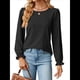thumbnail image 3 of Camisas de Larga Abullonada para Mujer, Blusas Casuales, Blusas Elegantes, Túnicas, Moda de Otoño 2025, Conjuntos Holgados de Moda Negro XXL, 3 of 10